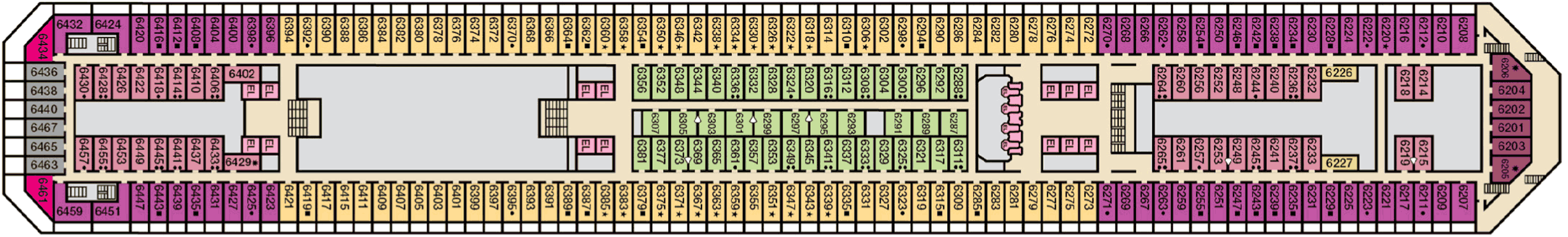 Deckplan Deck 06 – Carnival Radiance