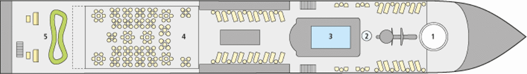 Deckplan Deck 4 (Sonnendeck) – A-Rosa Alva