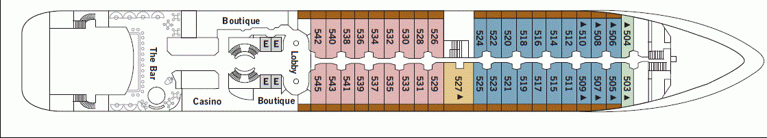 Deckplan Deck 5 – Silver Wind