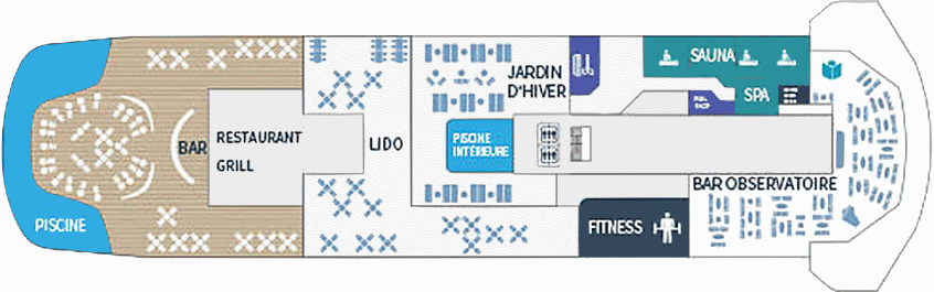 Deckplan Deck 9 – Commandant Charcot