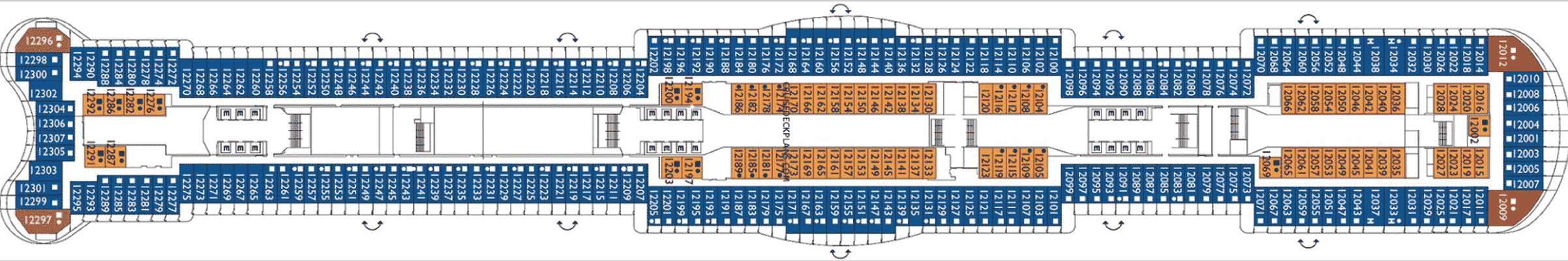 Deckplan Deck 12 – Costa Smeralda