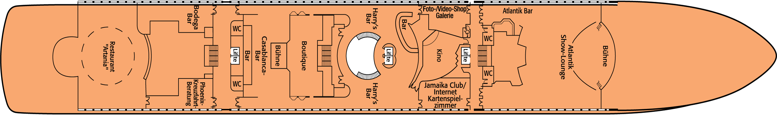 Deckplan Deck 3 Salondeck – Artania