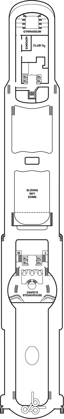 Deckplan Sun Deck – Carnival Pride