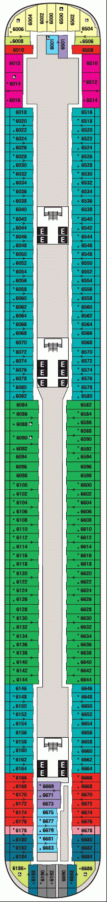 Deckplan Deck 6 – Disney Fantasy