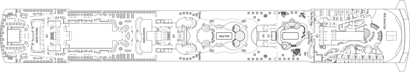 Deckplan Deck 14 Afrodite – MSC Divina