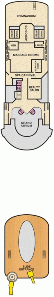 Deckplan Sports Deck – Carnival Paradise