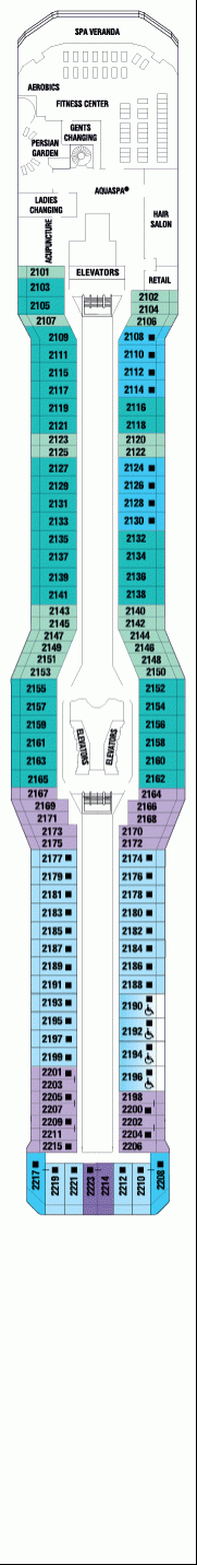 Deckplan Resort-Deck – Celebrity Reflection