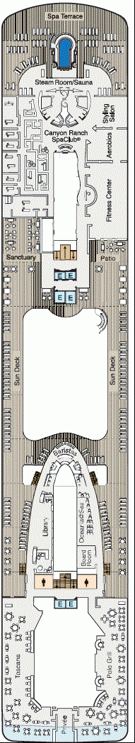 Deckplan Deck 14 – Marina