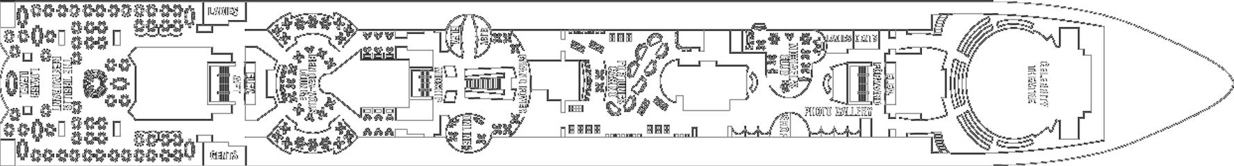 Deckplan Promenade Deck – Celebrity Infinity  
