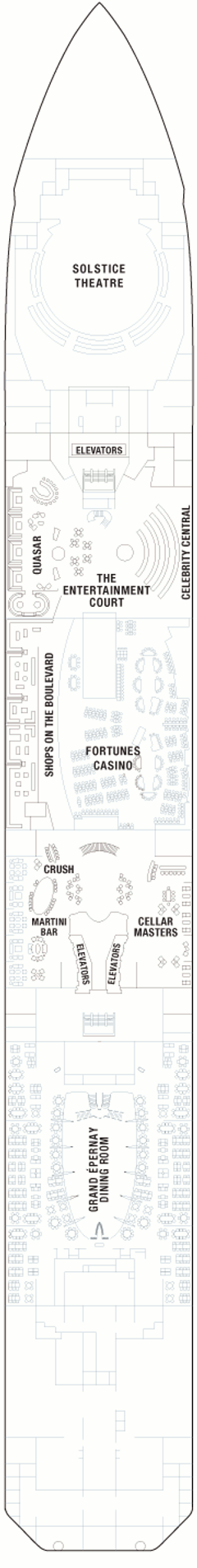 Deckplan Promenade Deck – Celebrity Solstice  