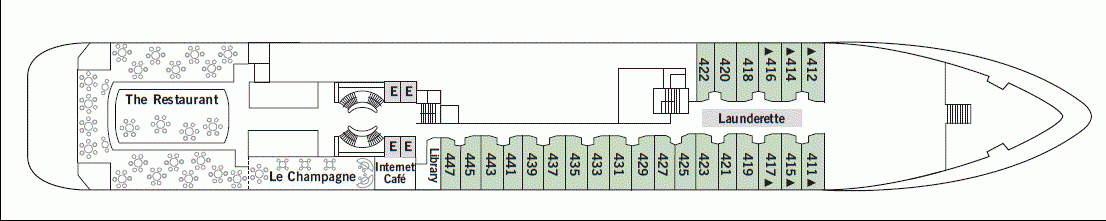 Deckplan Deck 4 – Silver Wind