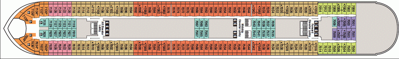 Deckplan Deck 7 – Disney Magic