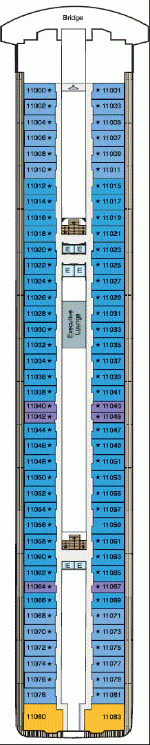Deckplan Deck 11 – Marina