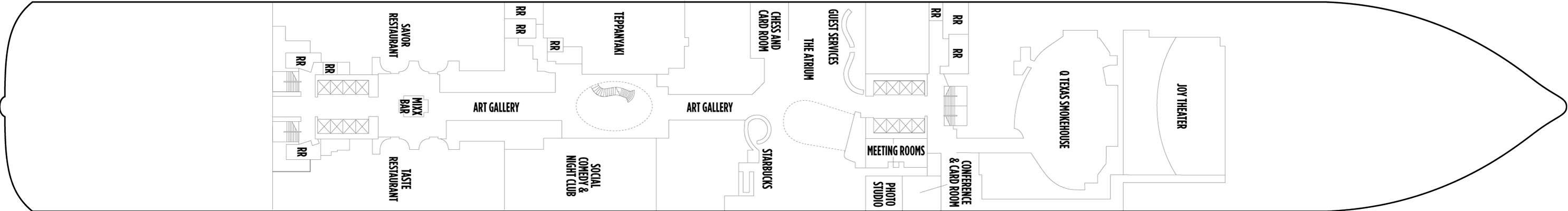 Deckplan Deck 6 – Norwegian Joy