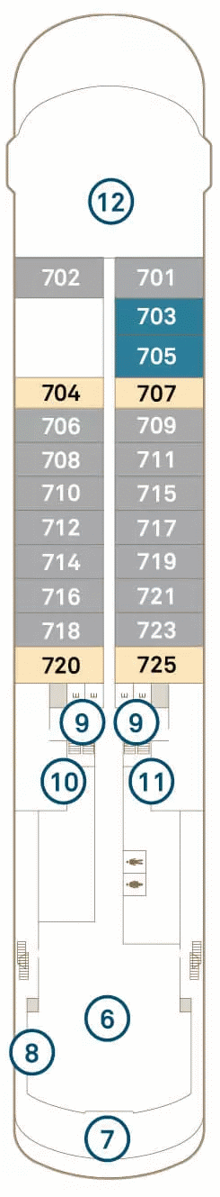 Deckplan Deck 7 – Scenic Eclipse