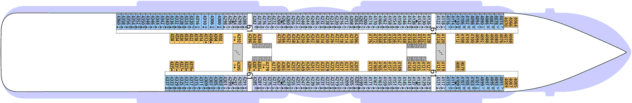 Deckplan Deck 4 – AIDAnova