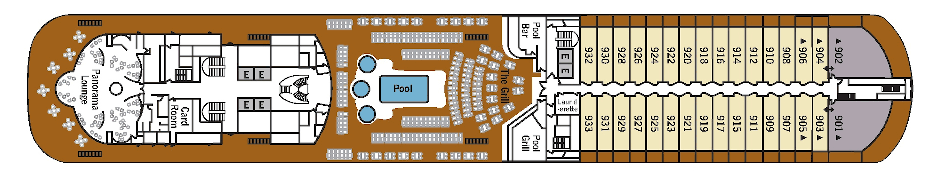 Deckplan Deck 9 – Silver Spirit