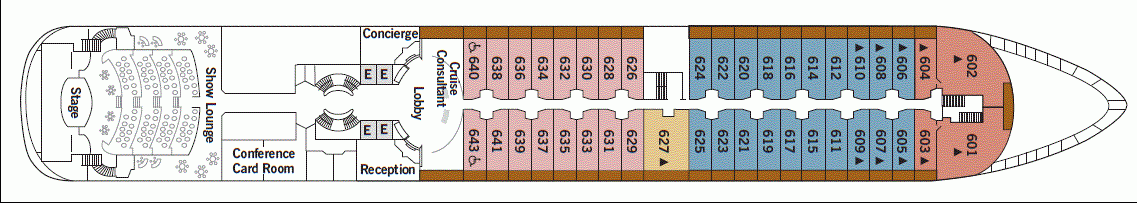 Deckplan Deck 6 – Silver Wind