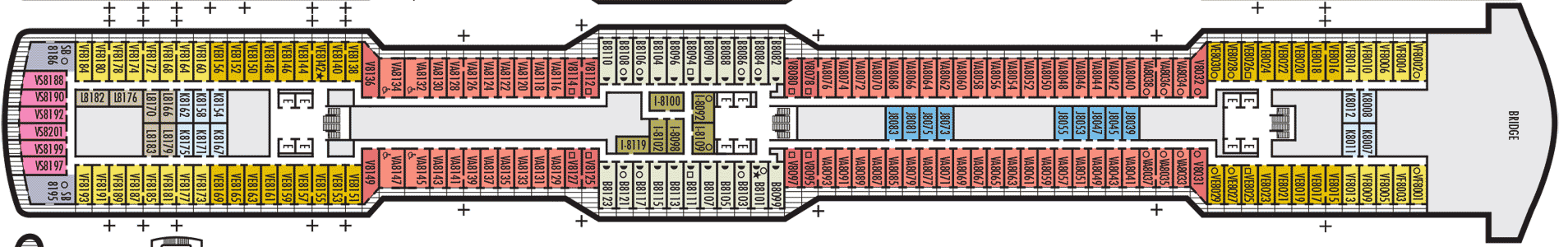 Deckplan Deck 8 Navigation Deck – Nieuw Statendam