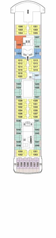 Deckplan Deck 10 – Seven Seas Voyager