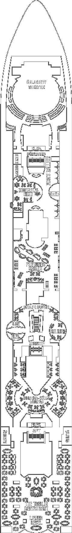 Deckplan Promenade Deck – Celebrity Infinity  