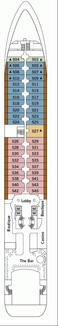 Deckplan Deck 5 – Silver Wind