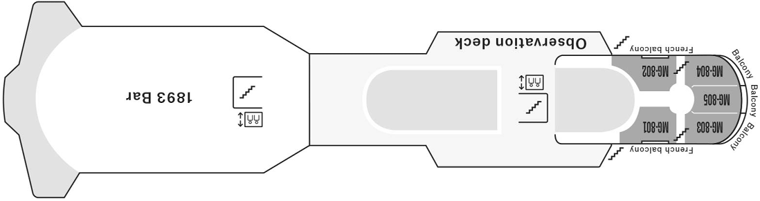 Deckplan Deck 8 – MS Finnmarken