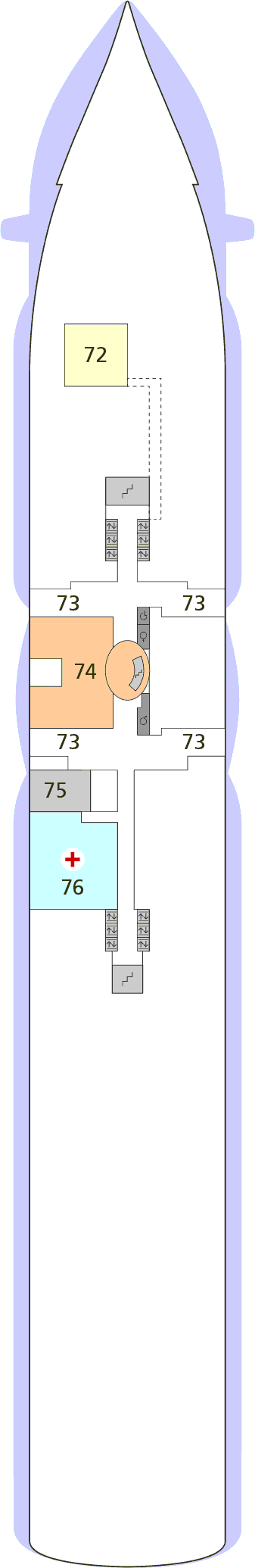 Deckplan Deck 03 – AIDAprima