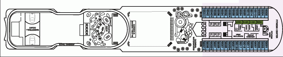Deckplan SPA Deck – Carnival Magic