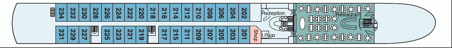 Deckplan Mitteldeck – Amadeus Brilliant