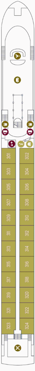 Deckplan Diamant Deck – Porto Mirante