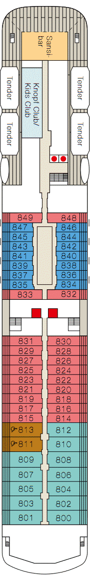 Deckplan Deck 8 – MS Europa 2