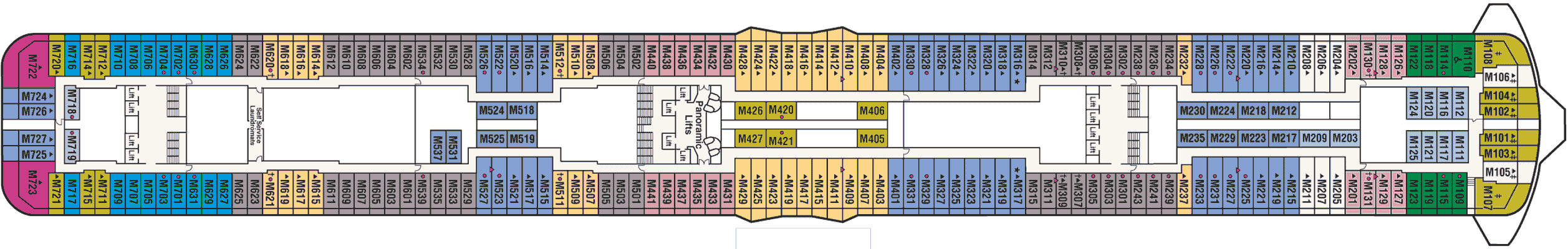 Deckplan Marina 15 – Regal Princess