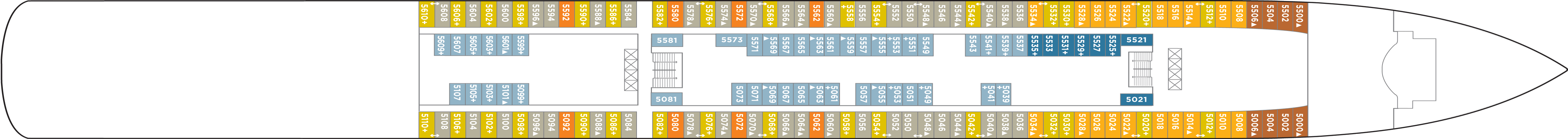 Deckplan Deck 05 – Norwegian Jade