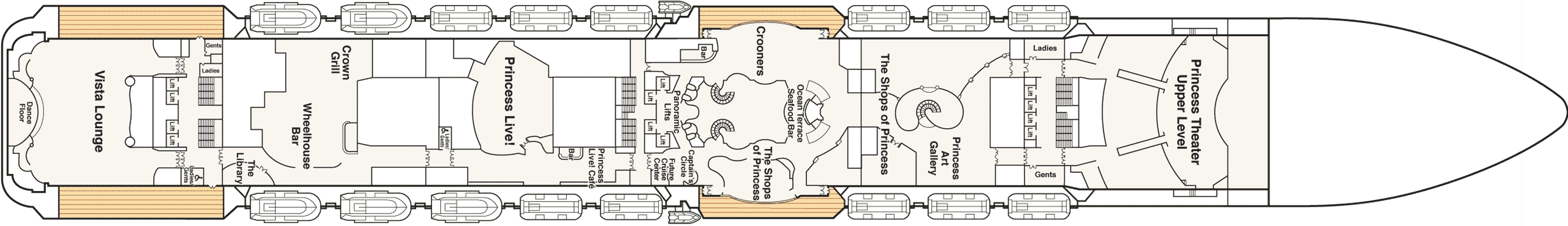 Deckplan Promenade 7 – Regal Princess