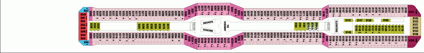 Deckplan Vista Deck – Celebrity Silhouette