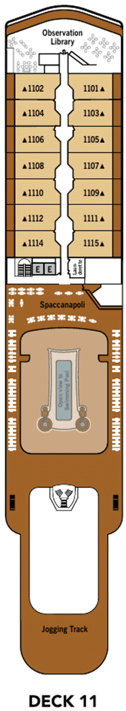 Deckplan Deck 11 – Silver Dawn
