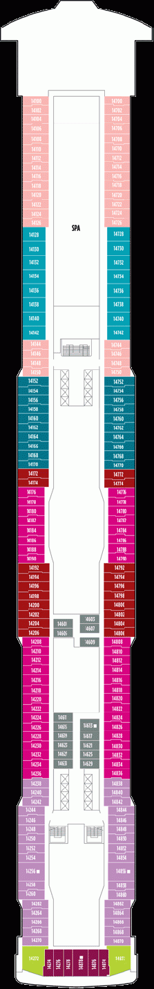 Deckplan Deck 14 – Norwegian Breakaway