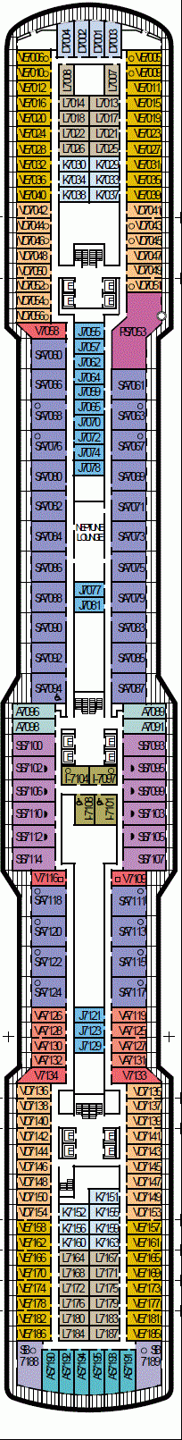 Deckplan Deck 7 Schubert Deck – Koningsdam