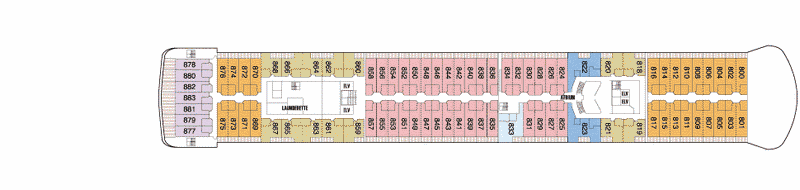 Deckplan Deck 8 – Seven Seas Voyager