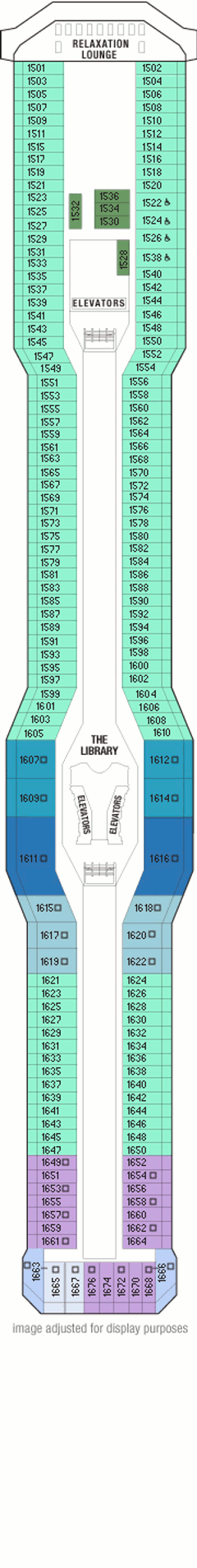 Deckplan Penthouse Deck – Celebrity Solstice  