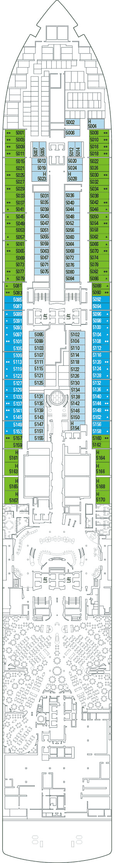 Deckplan Deck 05 – MSC Seashore