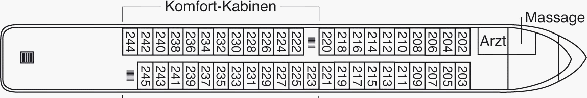 Deckplan Saturndeck – Aurelia
