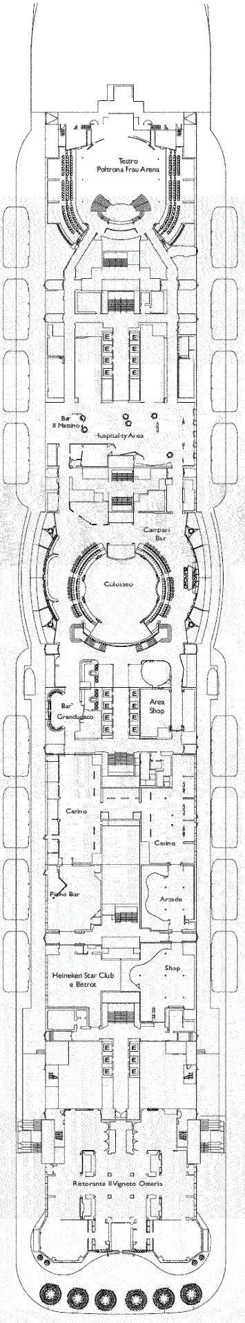 Deckplan Deck 7 – Costa Toscana