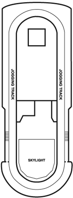 Deckplan Sun Deck – Carnival Elation