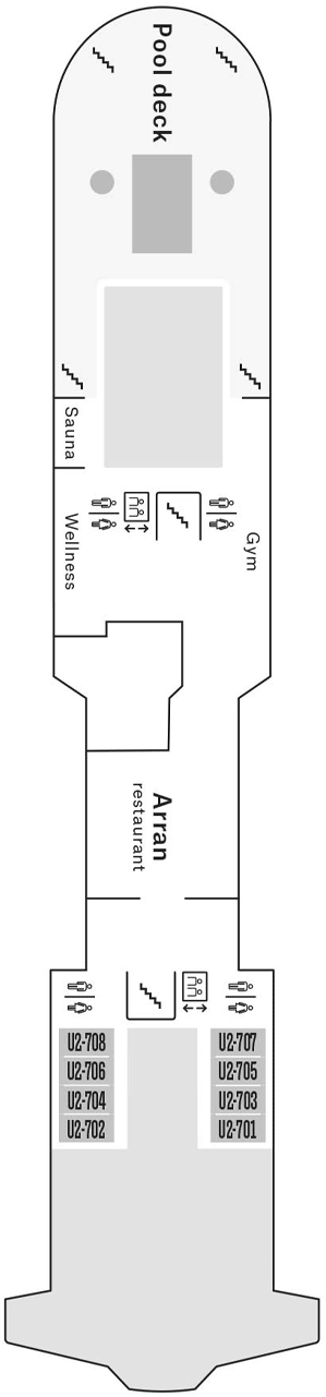 Deckplan Deck 7 – MS Finnmarken