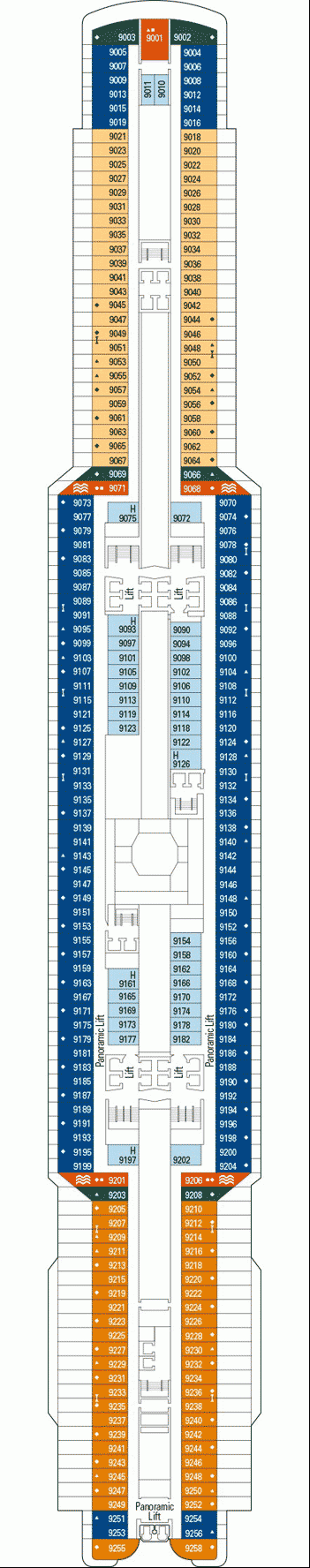 Deckplan Deck 9 – MSC Seaview