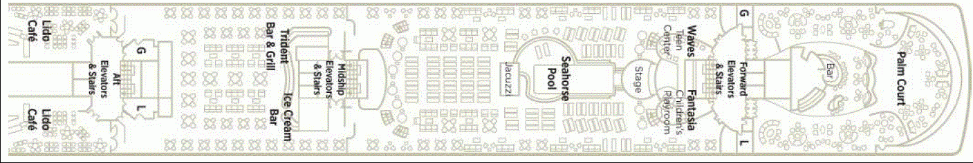 Deckplan Deck 11 Lido Deck – Crystal Symphony