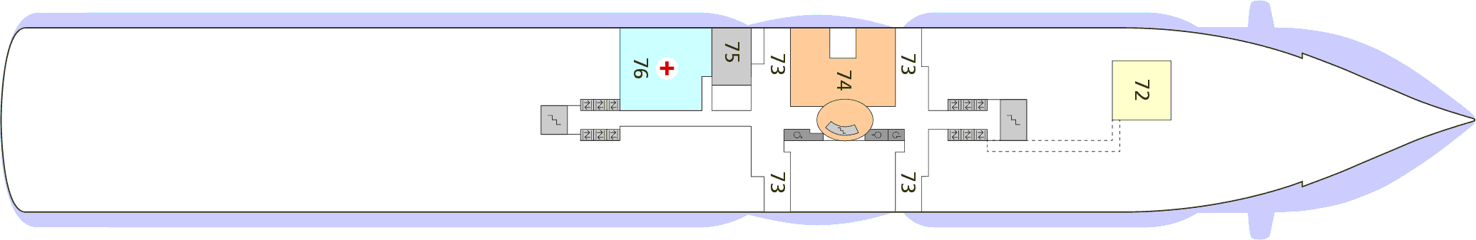 Deckplan Deck 03 – AIDAprima