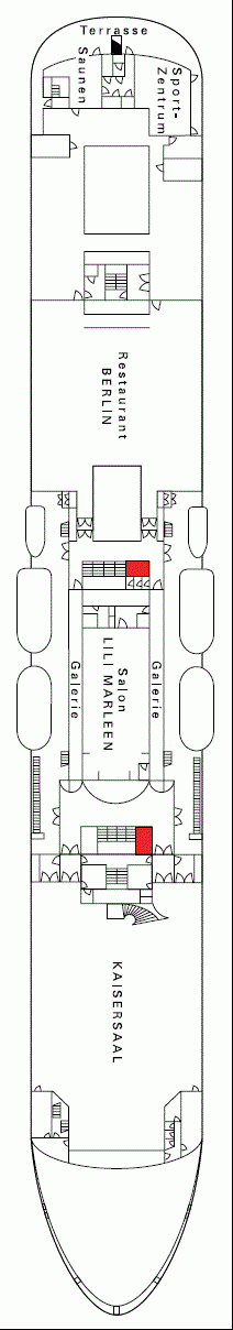 Deckplan Deck 6 Deutschland-Deck – Deutschland